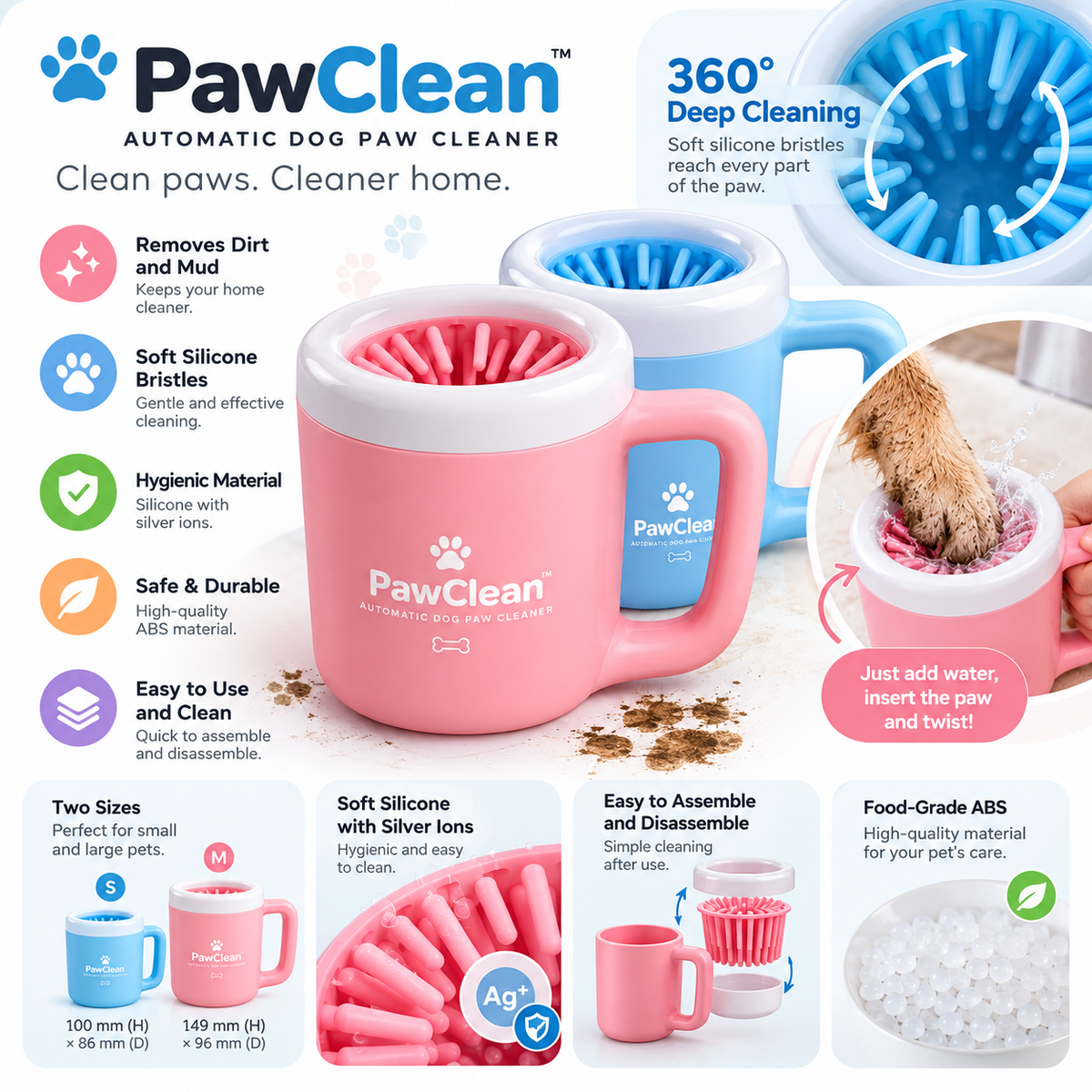 PawClean — Automatic Dog Paw Cleaner